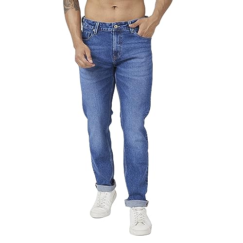 Image of Spykar Men's Ricardo Comfort Fit Mid-Rise Jeans