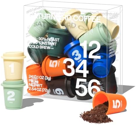 Saturnbird No.1-6 Instant Coffee, Specialty Freeze Dried Coffee 24 Count