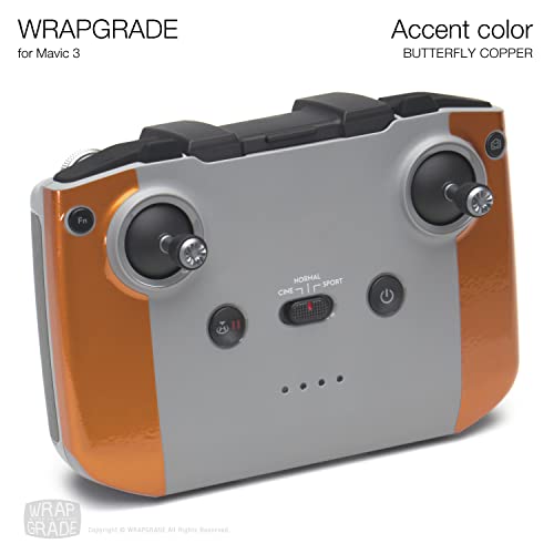 Image of WRAPGRADE Partial Skin Stickers for DJI Mavic 3 / Mavic 3 Classic Accent Color (BUTTERFLY COPPER)