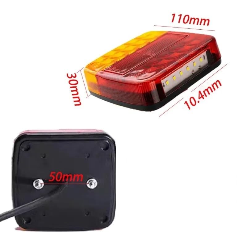 Feu stop arrière LED universel pour moto clignotant et feu de position - 4