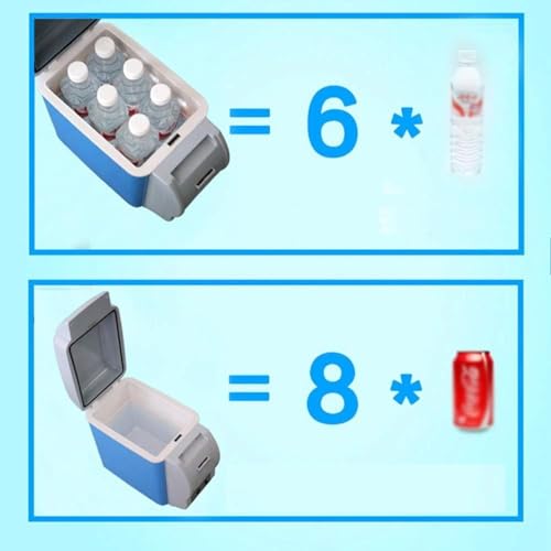 HAZARA Draagbare vriezer voor auto, 7,5 l, auto 12 v, geluidsarme koeler, met koel- en verwarmingsfunctie auto minikoelkast, voor alle 12V-voertuigen - Image 5