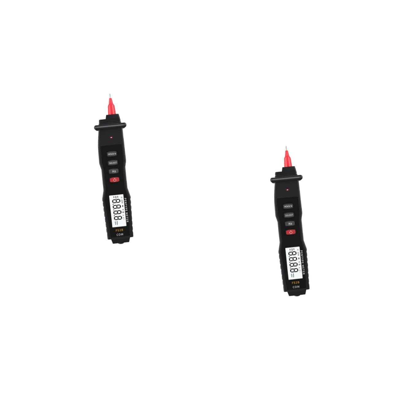 SHINEOFI 2 Multímetros Digitales Instrumento De Medición Electrónico Equipo De Medición Comprobador Automático Componente Electrónico Color Rojo