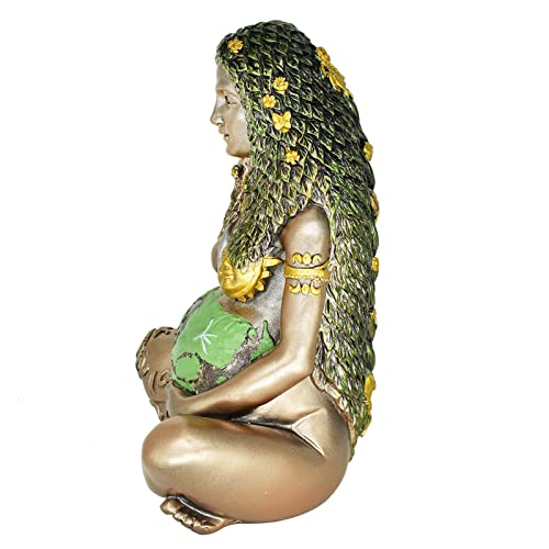 Estatua Gaia Madre Tierra en Resina Pintada miniatura 6