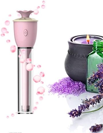 Portable USB Mini Magic Wand Stick Ultrasonic Aromatherapy Essential Oil Diffuser Purifier Humidifier with LED Indicator Light 7 in 1 (Black)