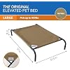 Coolaroo Original Elevated Dog Bed - Breathable Off-The-Ground Pet Bed with Cooling Fabric, Joint Relief & Moisture-Resistant Fabric, 100% Recyclable, Easy Clean, Nutmeg, Large