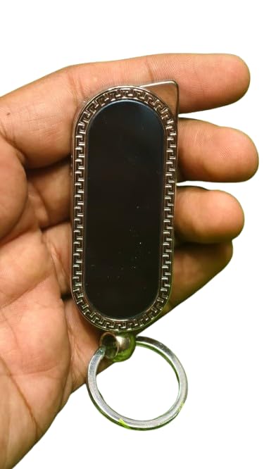 Metal Keychain Lighter | Refillable Butane Windproof Pocket Lighter with Key Ring | Compact Portable Lighter for Outdoor, Camping & Everyday Carry-image-1
