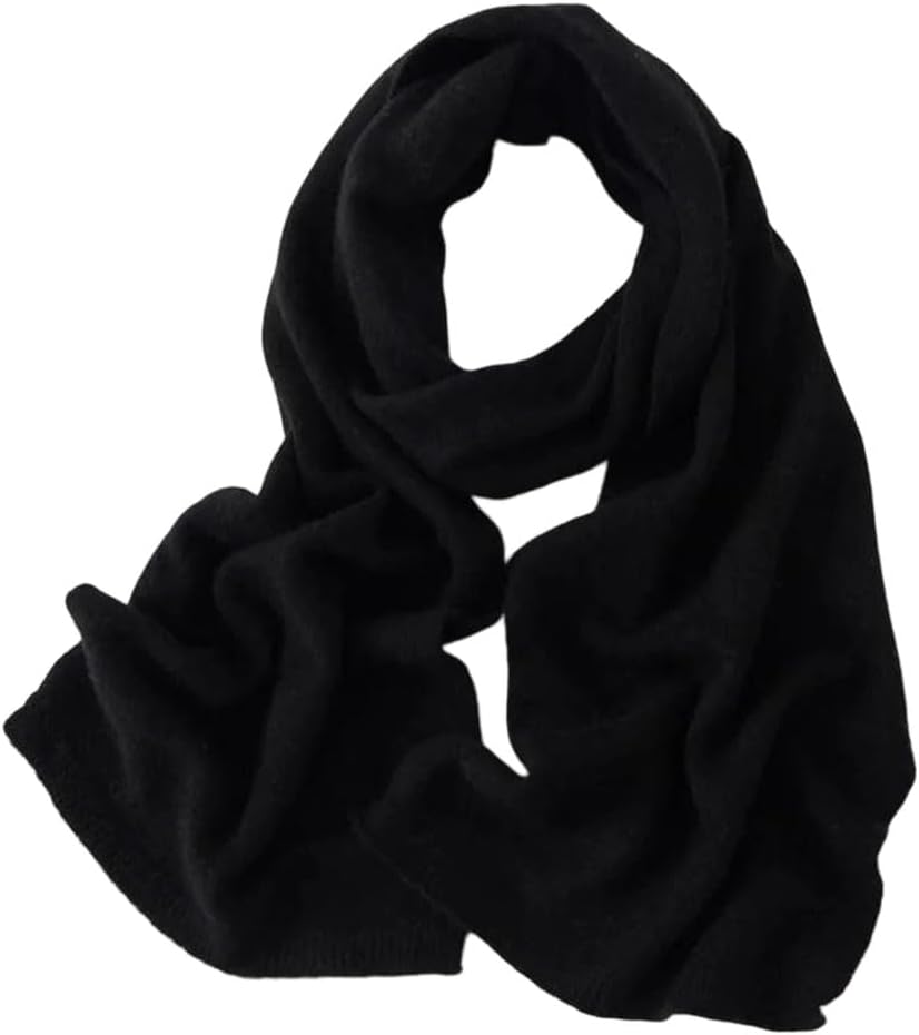 Cashmere Scarf For Women Men Solid Color Warm Winter Knit Wrap Soft Warmer Lightweight
