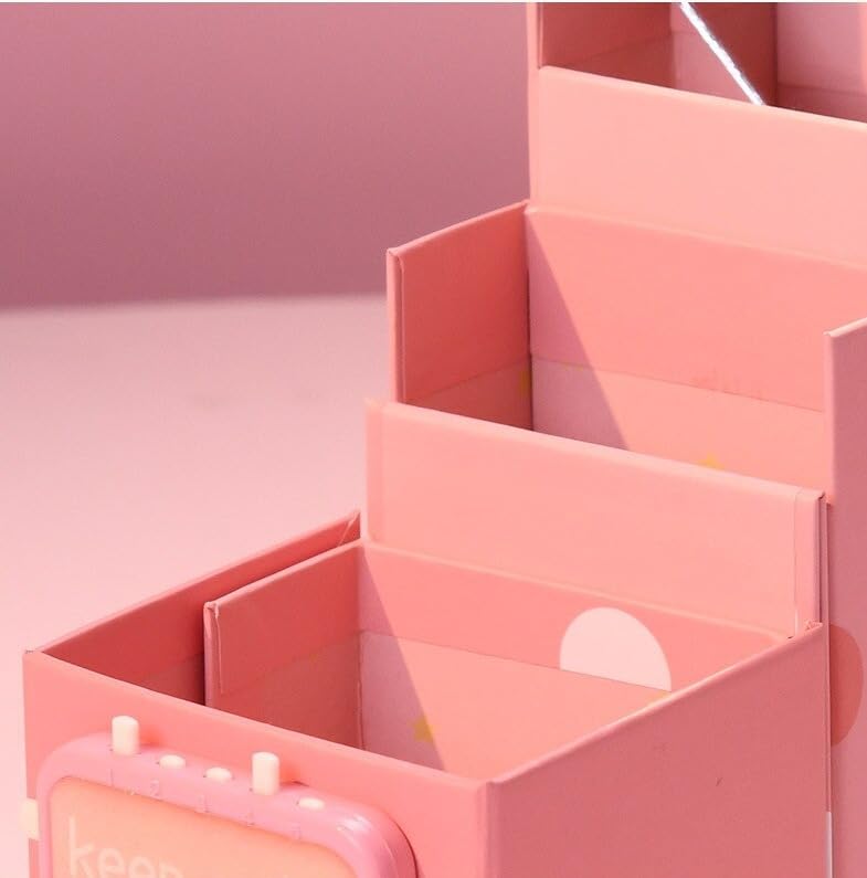 Image of 3D Unicorn Cover Large Capacity Pencil Case Compass with Compartments, School Supply Organizer for Students, Stationery Box, Cosmetic Zip Pouch Bag (1 Unit) (Paper Pencil Case)