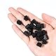 110 Stück Silikon Staubschutz RJ45 Port Staubschutz Abdeckung, Schwarz Hub Port RJ45 Anti-Staub-Abdeckkappe Schutzstecker Ethernet Schalter, Router