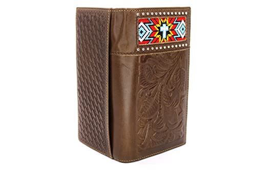West Star Texas Checkbook Wallet Bifold W W/O Cow Hair Or Embroidery Fabric Wallet 0205 Cf #TOP1
