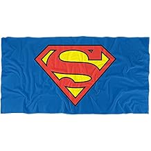 LOGOVISION Superman Classic Logo Officially Licensed Beach Towel 30" X 60"