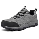 SHULOOK Herren Wanderschuhe Wasserdicht Leicht Trekkingschuhe Grau 45
