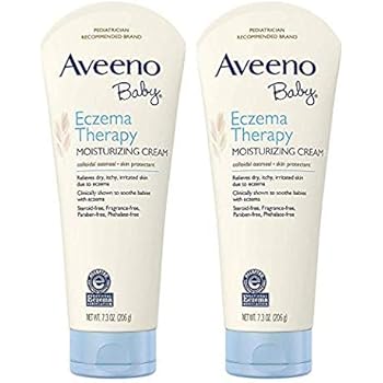 aveeno baby eczema therapy moisturizing cream with natural colloidal oatmeal for eczema relief