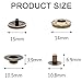 BetterJonny 24 Sets Heavy Duty Leather Snap Fasteners Kit, 15mm Metal Snap Buttons Press Studs Leather Rivets Snaps with 4 Setter Tools for Clothes Bracelet Jackets Jeans, 2 Color