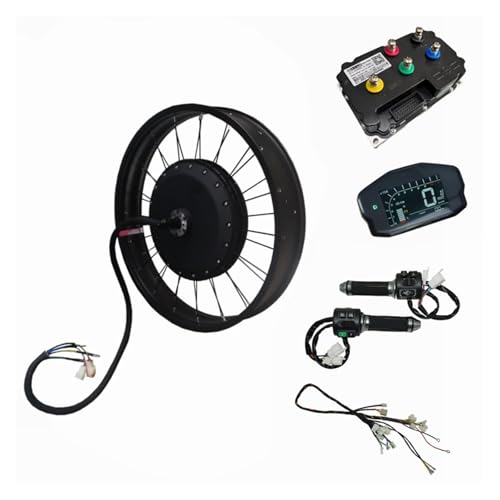 SMTYXS Kit V3 72v 8000W For Bicicleta Eléctrica De Montaña con Motor Y Rueda For Nieve, Punteras 150 Mm, Controlador ND72850 Pantalla DKD(26x4.0 3.5T 2)