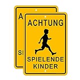 Vermitteln Sie den Autofahrern in Ihrer Straße: Hier spielen Kinder,langsam fahren