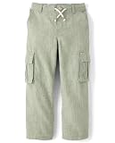 Gymboree,Boys,and Toddler Pull on Linen Pants,Capers Cargo,2 Years