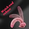 21,5 cm weicher Analdildo aus Silikon mit Saugnapf für Anfängerinnen, realistischer kleiner G-Punkt-Dildo mit Kugel,Vaginal-/Analplug-kompatibles Harness-Spielzeug für Erwachsene für Männer und Frauen #4