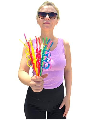 Pitillos divertidos Crazy Loop de 26.67 cm, 12 unidades miniatura 6