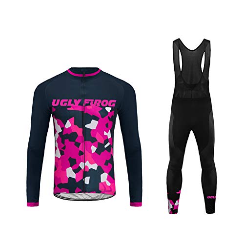 Uglyfrog Conjunto Ciclismo 2018 Nuevo Hombre Primavera/otoño 20D Cojín Pantalones Larga Malliot...