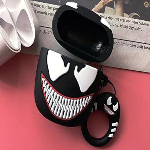 Image of YODI Case Cover for Airpods Pro|Pro 2|Airpods Pro 3|Airpods 4 Pouch, Silicone Cases with Cleaner Kit 360 Drop Protection,Shock-Resistant ((Ve-nom), Airpods 4)