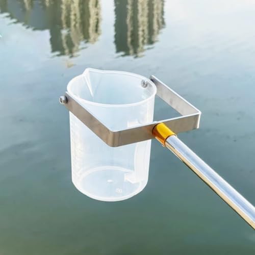 Water Sampler Rod, Stainless Steel & Plastic Pendulum for Lab & Pond Sampling, Vertical Swing Dipper for River Water Testing, Durable Water Collection Tool