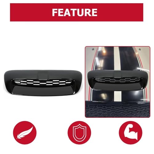 Écope de capot carbone pour Mini Cooper S R56 : finition premium ABS - 5