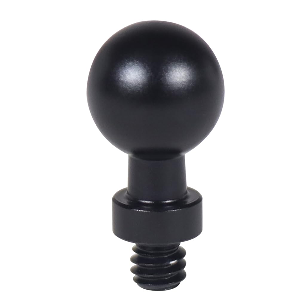 MINIFOCUS Adaptateur de base de chaussure froide à tête sphérique de 2,5 cm, support universel à rotule avec adaptateur de base de griffe pour lumière de plongée, boîtier étanche pour caméra