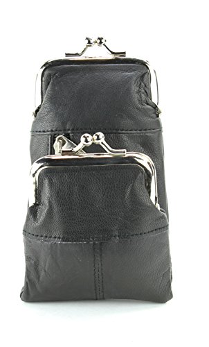 Bacci L.I. Womens Genuine Leather Cigarette Case & Lighter...