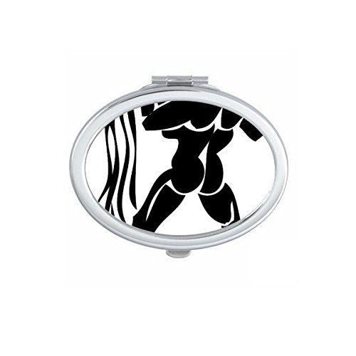 Miroir compact Verseau DIYthinker petit miroir ovale cadeau astrologie