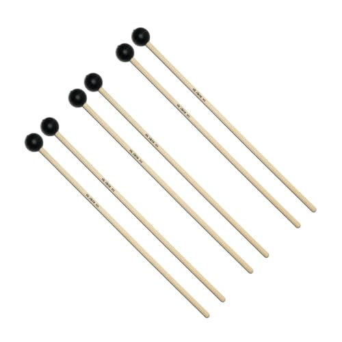 Image of Vic Firth M5 American Custom Keyboard Medium Mallets - Black Rubber - 3 Pairs