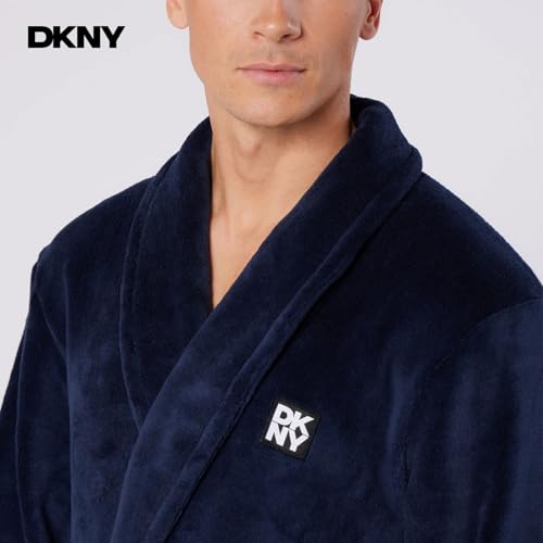 Albornoz de hombre DKNY bata de baño absorbente de algodón para casa pack 1 5