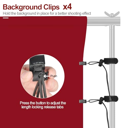 Image of EMART 6x9ft Plain Red Drapes for Photography, Party Background Curtain | Polyester Fabric | Red Screen Sheet for Video Studio, Portrait Photoshoot Parties