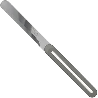 Arcos Arcos Table Knife with Serrated Blade, Made in Spain, Dishwasher-Safe, Nitram Stainless Steel Blade length 10 cm, Cool Gray/White Line, Model number 373673