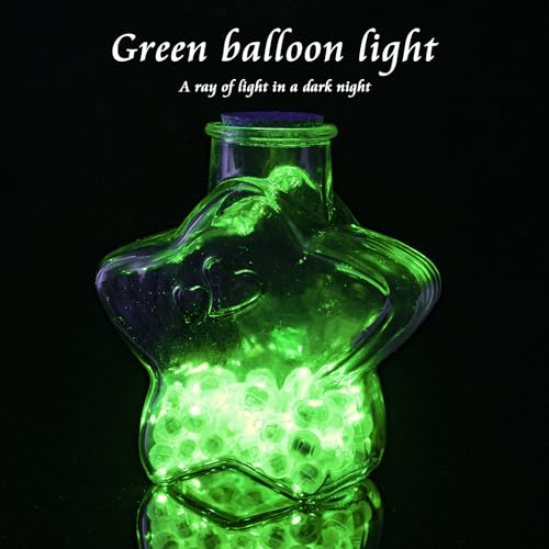 Image of 200pcs Balloon Lights Warm White Mini LED Lights Round Long Standby Time Multicolor Ball Lamps Paper Lantern for Easter Birthday Party Christmas Halloween Decoration Green