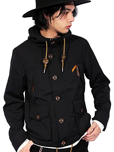 (エイト) 8(eight)9color ナイロン マウンテンパーカー ジャケット アウター Ｍ　ブラック