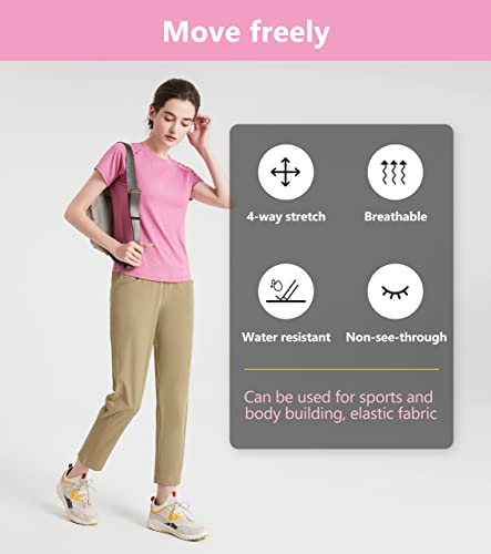 Ttfly Women's Hiking Pants Lightweight Quick Dry Breathable Outdoor Trousers For Traveling Jogging And Working Out #TOP2