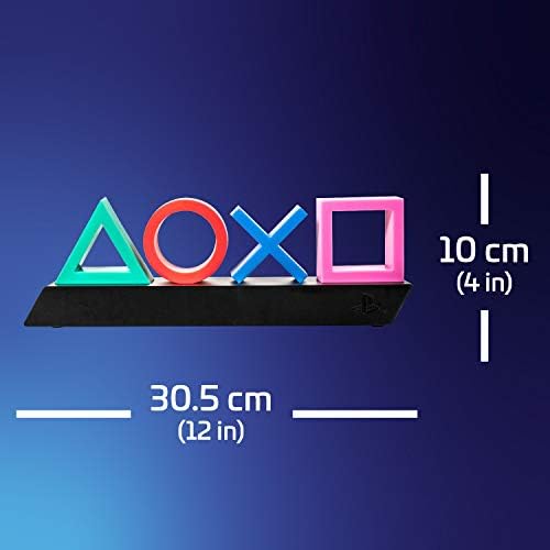 Paladone Playstation Icons Light Lampa Ozdobna na Biurko, Tworzywo Sztuczne, Wielokolorowy, 31 x 7 x 11 cm