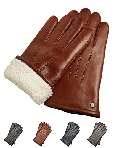 Lederhandschuhe Winter-Lederhandschuhe Herren Aus 100 Schafs Leder S0v2k0hl