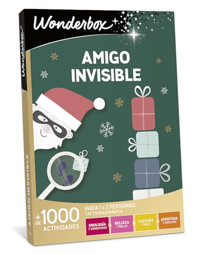 WONDERBOX - Caixa de presente - amigo invisível 15-1 atividade a escolher entre degustações, bem-estar, lazer ou aventura para 1 ou 2 pessoas - Válido por 3 anos e 3 meses