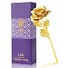 LoveInUSA 24K Gold Foil Artificial Rose,Gold Plated Rose Forever Flower for Valentine's Day