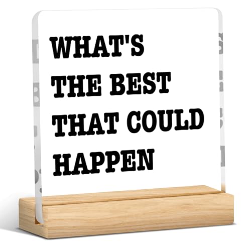 Encourage Decor Sign Inspirational Gifts for Women Men What's The