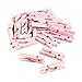 Fun Express Baby Pink Mini Clothespin Baby Shower Party Favors - 48 Pieces
