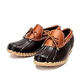 DKSUKO Women's Waterpoof Loafer Shoes Slip On Flat Duck Shoes (8 B(M) US, Brown No Fur)