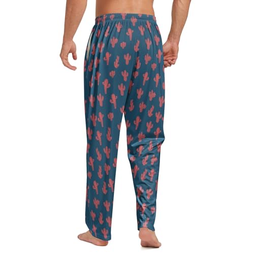 Mens Pajama Pants Pj Sleep Pajama Bottoms Lightweight Comfy Lounge Pants with Pockets2