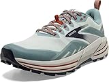 Brooks Cascadia 16 Trail-Running Shoes for Women - Breathable Mesh Upper with Removable Sockliner, Lace-Up Closure, and Padded Tongue and Collar Aqua/Tourmaline/Rooibos Tea 9.5 B - Medium