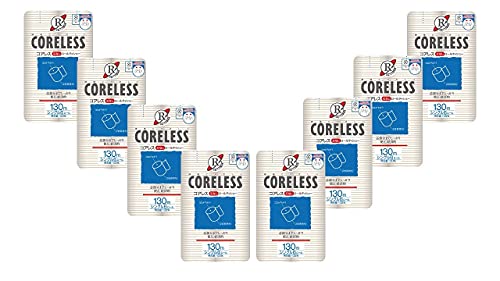 大分製紙 コアレス芯なしトイレットペーパー 130m シングル 6ロール ×8パック