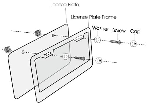 Nightingale Villa Chrome License Plate Frame,Silver License Plate Frame,White License Plate Frame,Stainless Steel License Plate Frames For #TOP5