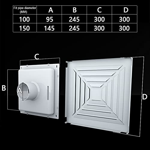 Grille d'aération de salle de bain pour éliminer l'humidité et la buée - 4