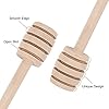 101 PCS Honey Sticks Dipper, 3 Inch Mini Wooden Honeycomb Sticks, Small Honey Stirrer Stick, Honey Sticks For Honey Jar Dispense Drizzle Honey And Wedding Party Favors Gift